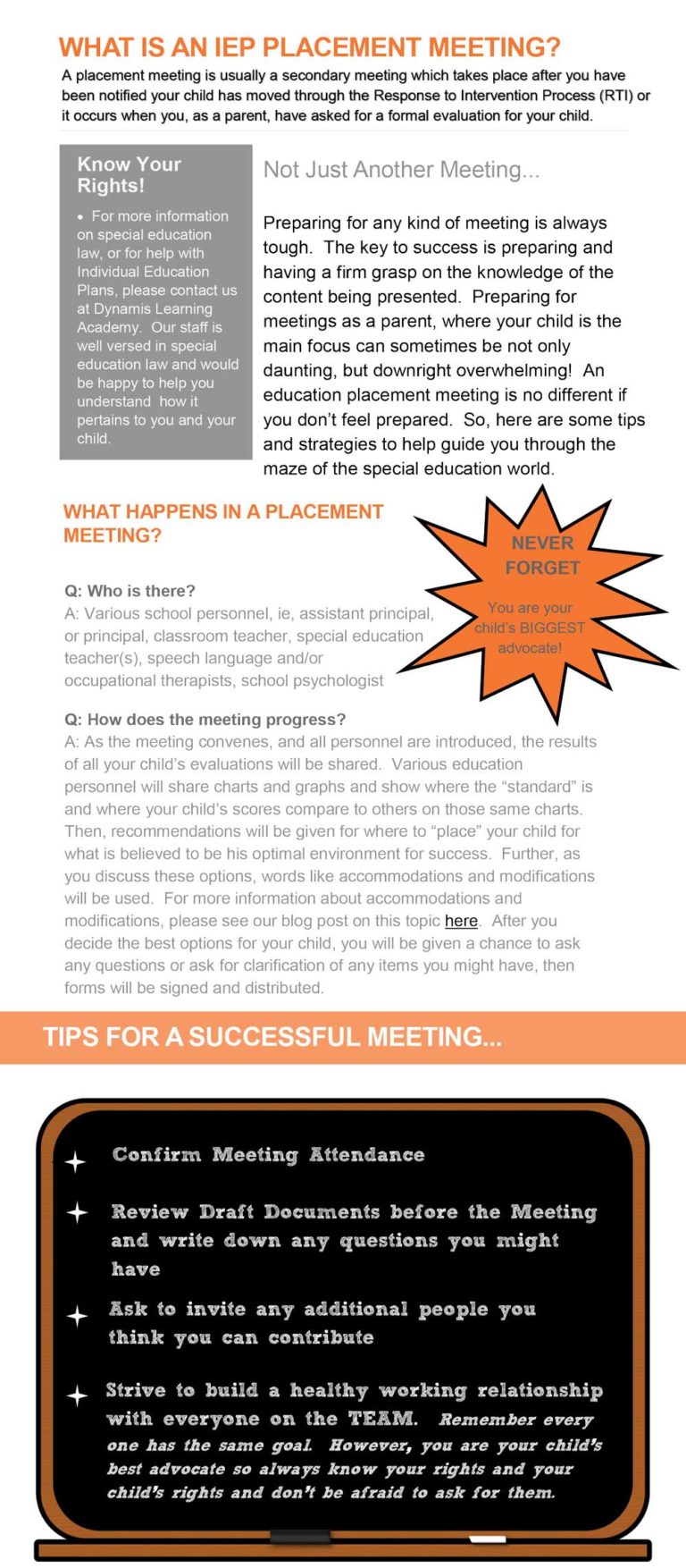 What Is An IEP Placement Meeting? Dynamis Learning